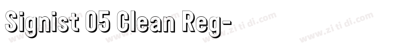 Signist 05 Clean Reg字体转换